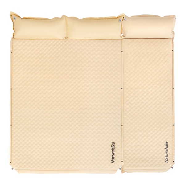 Naturehike Serie-D01 colchoneta inflable portátil para acampar al aire libre con almohadilla para dormir individual/doble, autoinflable Pillow-D01 con esterilla, 6cm de altura