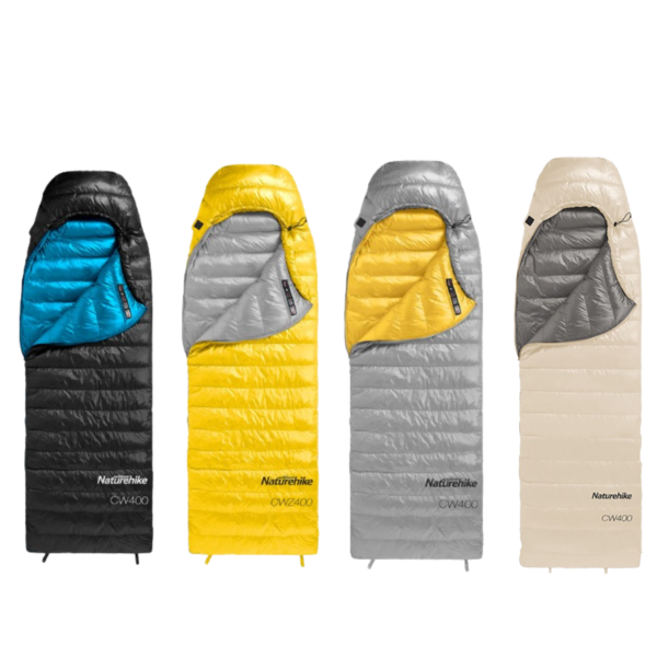 Naturehike CW400 saco de dormir de Invierno Caliente sobre blanco ganso