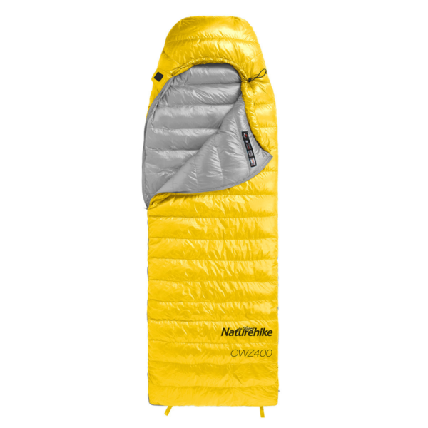 Naturehike CW400 saco de dormir de Invierno Caliente sobre blanco ganso