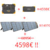 Super offer!!! Buy 1 Pecron E2000LFP + 1 EB3000, Give 3 Aurora 200 solar panels for free !!!!