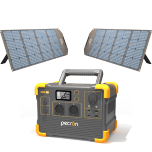 PECRON E600LFP + 2 SOLAR PANEL AURORA200 (200W 36V)