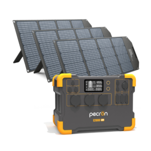 PECRON E2000LFP + 3 SOLAR PANEL AURORA200 (200W 36V)