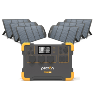 PECRON E2000LFP + 6 SOLAR PANEL AURORA200 (200W 36V)