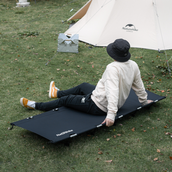 Naturehike Cama plegable XJC05, cama compacta ultraligera para acampada, pesca, playa, viaje, cunas para dormir al aire libre, cuna portátil para acampar
