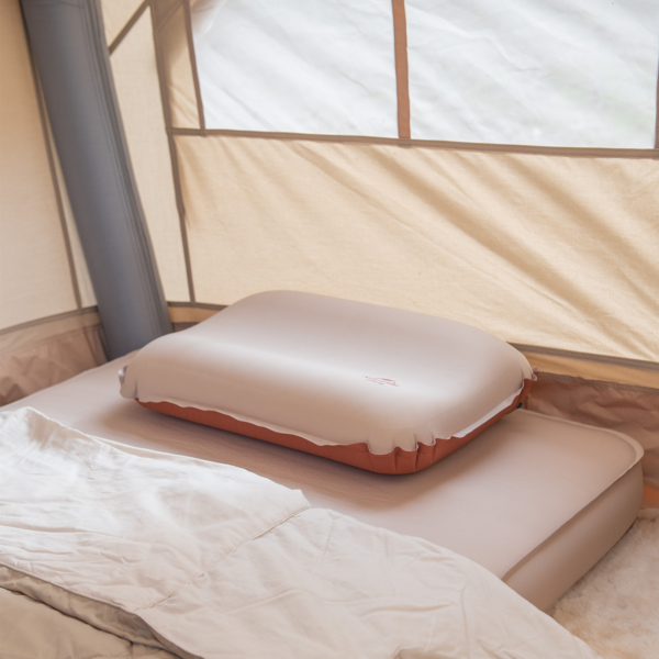 Naturehike Serie-Tofu almohada inflable automática 3D, protección para el cuello, ultraligera, para acampar al aire libre