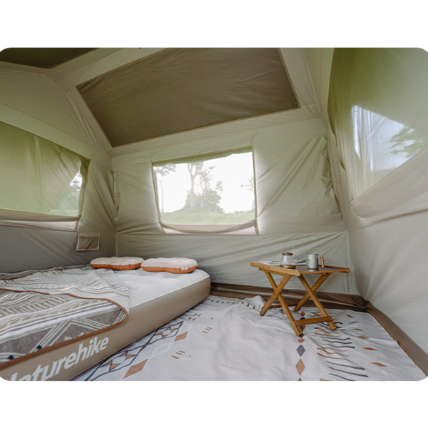 Naturehike Village 6.0 Quick-Open Carpa Automática De Campaña Con Toldo Exterior, Para 4-6 Personas Para Acampar, Viajes Al Aire Libre, Picnics