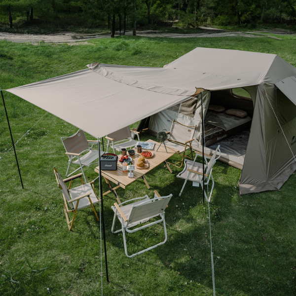 Naturehike Village 6.0 Quick-Open Carpa Automática De Campaña Con Toldo Exterior, Para 4-6 Personas Para Acampar, Viajes Al Aire Libre, Picnics