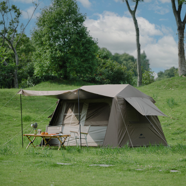 Naturehike Village 6.0 Quick-Open Carpa Automática De Campaña Con Toldo Exterior, Para 4-6 Personas Para Acampar, Viajes Al Aire Libre, Picnics