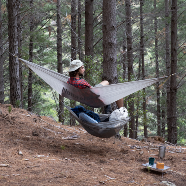 Naturehike Serie-ASUKA Hamaca portátil  para 1 persona, 30 nailon transpirable, peso de rodamiento 265 kg, ultraligero, columpio para campamento, 150 cm, 275g