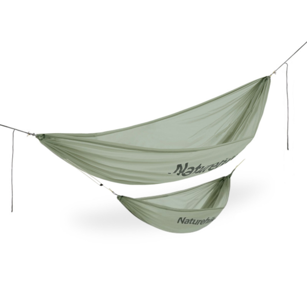 Naturehike Serie-ASUKA Hamaca portátil  para 1 persona, 30 nailon transpirable, peso de rodamiento 265 kg, ultraligero, columpio para campamento, 150 cm, 275g