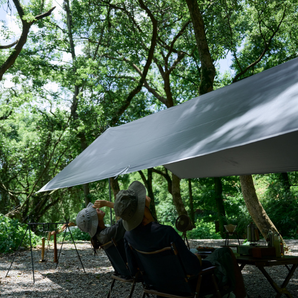 Naturehike Hard Mountain Black Glue Coated Silver, para 4-6 Personas, toldo para acampar, sombra grande, tela de revestimiento de vinilo negro, impermeable UPF50 +