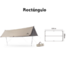 Naturehike Hard Mountain PRO para 4-6 Personas, toldo para acampar, sombra grande, tela de revestimiento de vinilo negro, impermeable UPF50 +