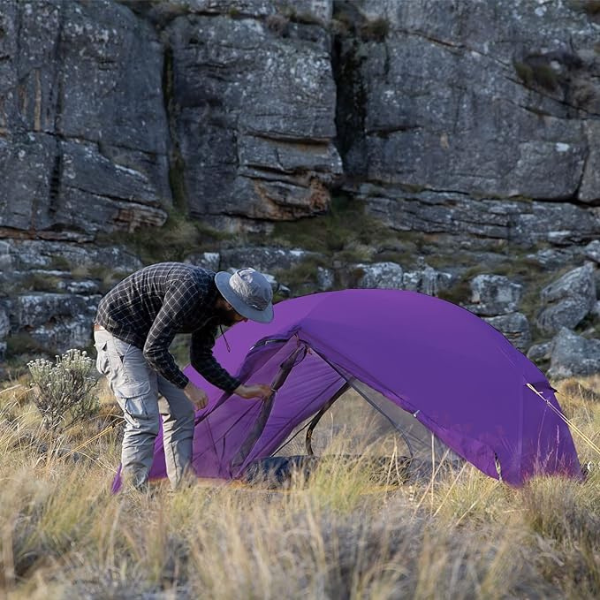 Naturehike Mongar Carpa de camping de Silicona Ultraligera 20D para 2 Personas para Ciclismo, Senderismo, Acampada