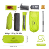 Naturehike Mongar Carpa de camping de Silicona Ultraligera 20D para 2 Personas para Ciclismo, Senderismo, Acampada