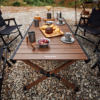 Natruehike Serie-Fangnuo mesa plegable de aleación de aluminio para acampar, mueble portátil para exteriores, barbacoa, jardín, fiesta, comedor, rollo de huevo, 60x125cm