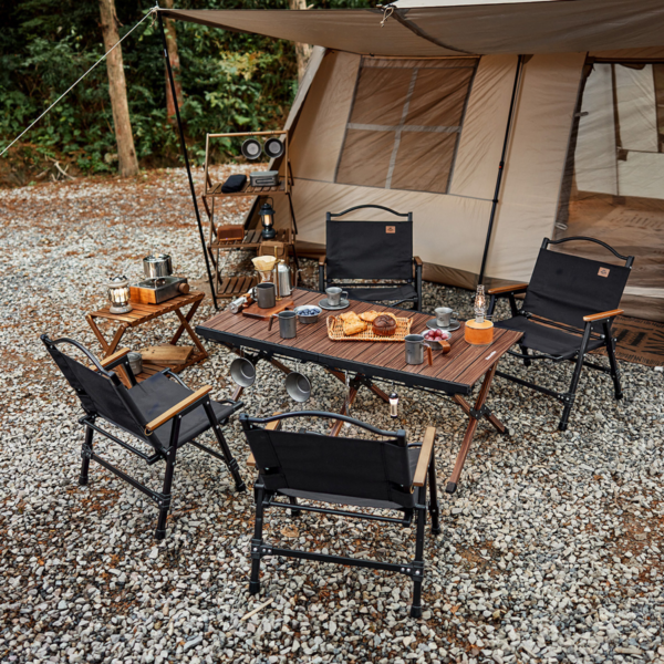 Natruehike Serie-Fangnuo mesa plegable de aleación de aluminio para acampar, mueble portátil para exteriores, barbacoa, jardín, fiesta, comedor, rollo de huevo, 60x125cm