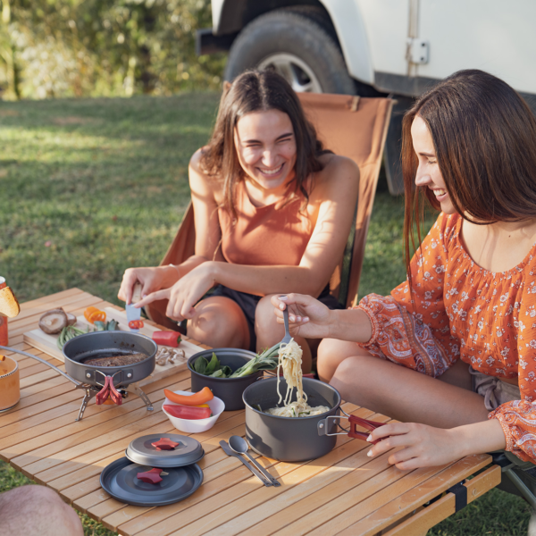 Naturehike Kits de Olla ultraligera para acampar, utensilios de cocina para acampar, vajilla para exteriores, juego de ollas, utensilios de cocina para senderismo, Picnic, viajes, campamento