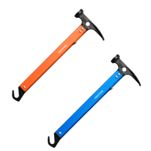 Naturehike Martillo multifuncional de aleación de aluminio para acampar al aire libre, clavo fijo para tienda de campaña con tirador de estaca, herramienta de supervivencia para montañismo y senderismo