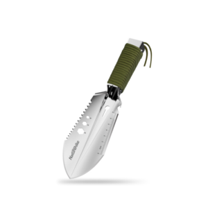 Naturehike Pala portátil de mano multifuncional de acero inoxidable para acampar, herramienta de supervivencia para exteriores, pequeña, multifuncional
