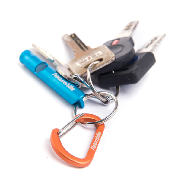 Naturehike Serie-Accesorios Mini Mosquetón para exteriores (Par) , hebillas colgantes, mosquetón de tipo D, hebilla para botella de agua, tienda de campaña, 4cm, llavero multiusos