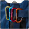 Naturehike Serie-Accesorios Mini Mosquetón para exteriores (Par) , hebillas colgantes, mosquetón de tipo D, hebilla para botella de agua, tienda de campaña, 4cm, llavero multiusos