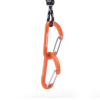 Naturehike Serie-Accesorios Mini Mosquetón para exteriores (Par) , hebillas colgantes, mosquetón de tipo D, hebilla para botella de agua, tienda de campaña, 4cm, llavero multiusos