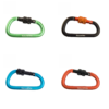 Naturehike Serie-Accesorios Mosquetón tipo D 8CM con cerradura, colgante para botella de agua, accesorios de hebilla de anillo multifuncional, para tienda de campaña