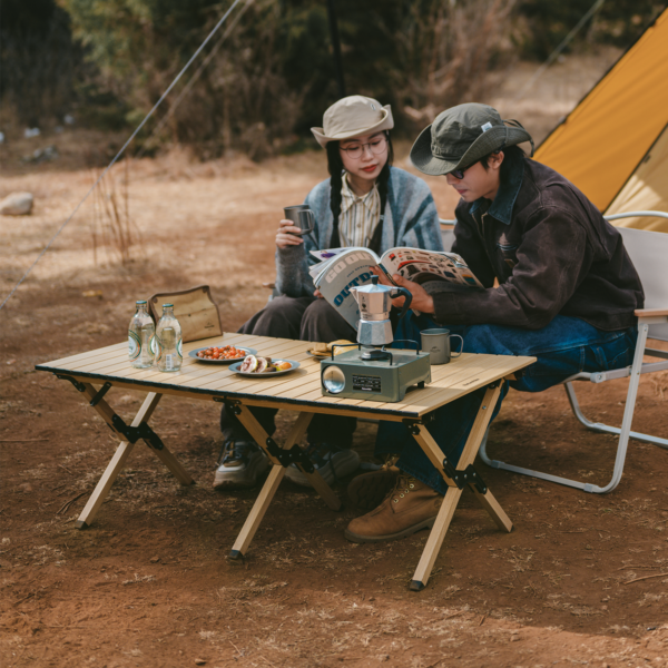 Naturehike Serie-Fangyun Mesa plegable Egg Roll Mesa ultraligera de aleación de aluminio Caminata en la Naturaleza Mesa Barbacoa Picnic Portátil Camping Aire Libre Espesamiento