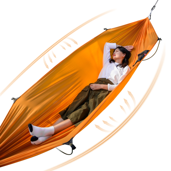 Naturehike Serie-Flyingboat hamaca con barra de flexión para camping, hamaca antideslizante, gran espacio, ocio, doble cuna, cama oscilante para acampar