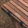 Naturehike Serie-HTM mesa plegable de madera maciza para exteriores, mesa extraíble para acampar, Picnic, NH21JJ001