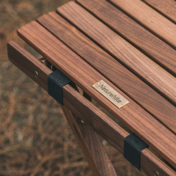 Naturehike Serie-HTM mesa plegable de madera maciza para exteriores, mesa extraíble para acampar, Picnic, NH21JJ001