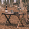 Naturehike Serie-HTM mesa plegable de madera maciza para exteriores, mesa extraíble para acampar, Picnic, NH21JJ001