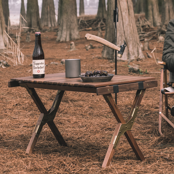 Naturehike Serie-HTM mesa plegable de madera maciza para exteriores, mesa extraíble para acampar, Picnic, NH21JJ001