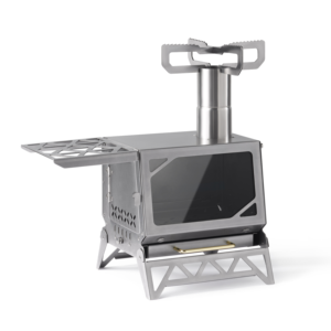 Naturehike Serie-IceRanger estufa de leña con calefacción, doble alas, portátil, de acero inoxidable, para exteriores, Camping, Picnic, barbacoa, tienda de escritorio