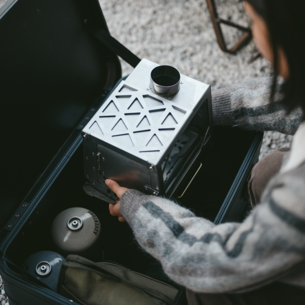 Naturehike Serie-IceRanger estufa de leña con calefacción, doble alas, portátil, de acero inoxidable, para exteriores, Camping, Picnic, barbacoa, tienda de escritorio