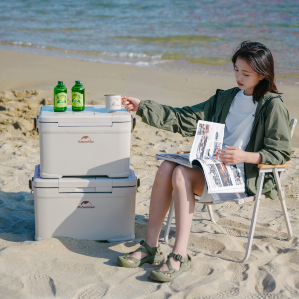 Naturehike Serie-Lindu Nevera portátil, Caja enfriadora de hielo para acampada, cubo de hielo para mantener fresco el viaje al aire libre, comida de Picnic, cervezas, nevera, caja de pesca, 30l/22L, 36h