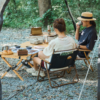 Naturehike Serie-MW02 silla plegable para acampar, asiento de pesca de grano de madera, 600D, de nailon, resistente al desgaste, para viajes al aire libre, ocio, Picnic portátil