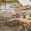 Naturehike Serie-MW02 silla plegable para acampar, asiento de pesca de grano de madera, 600D, de nailon, resistente al desgaste, para viajes al aire libre, ocio, Picnic portátil