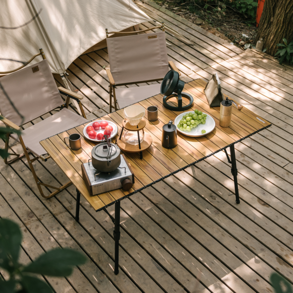 Naturehike Serie-MW03 Mesa de Camping plegable, mesa de elevación portátil de aleación de aluminio, mesa de té para Picnic turístico al aire libre para pesca en la playa
