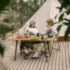 Naturehike Serie-MW03 Mesa de Camping plegable, mesa de elevación portátil de aleación de aluminio, mesa de té para Picnic turístico al aire libre para pesca en la playa