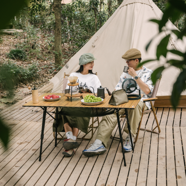Naturehike Serie-MW03 Mesa de Camping plegable, mesa de elevación portátil de aleación de aluminio, mesa de té para Picnic turístico al aire libre para pesca en la playa