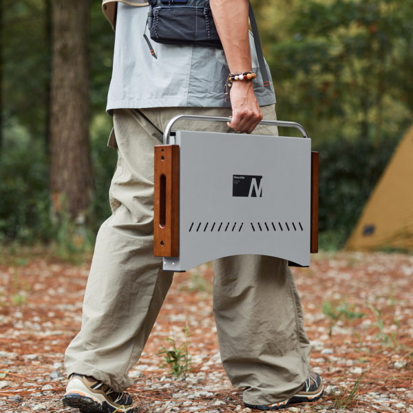 Naturehike Serie-Moyan parrilla de barbacoa plegable, quemador de carbón portátil ligero para acampar, Picnic al aire libre, a la mesa, caja de estufa de cocina