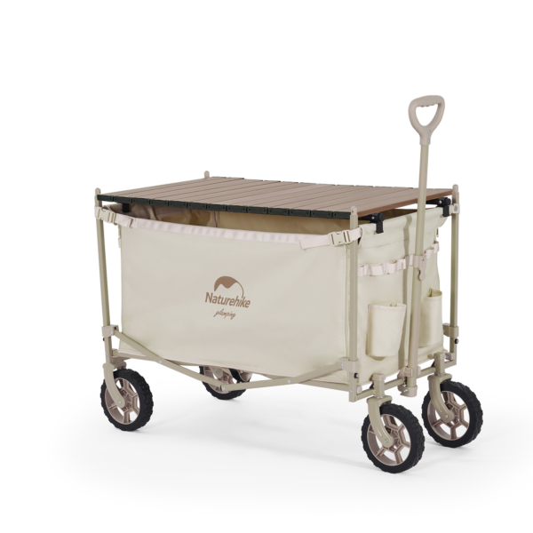 Naturehike Serie-Qingqi TC07 carrito plegable multifuncional para exteriores, con gran capacidad de carga, equipo portátil para campamento, con techo,