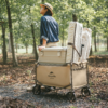 Naturehike Serie-Qingqi TC07 carrito plegable multifuncional para exteriores, con gran capacidad de carga, equipo portátil para campamento, con techo,