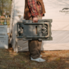 Naturehike Serie-Qingyan carrito múltiples de acampada plegable, carrito de mano con ruedas extraíbles, equipo de alta resistencia, con capacidad de carga 120kg