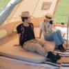 Naturehike Serie-Queso esponja auto inflable, cojín de aire acolchado para acampar al aire libre, colchón inflable individual y doble a prueba de humedad