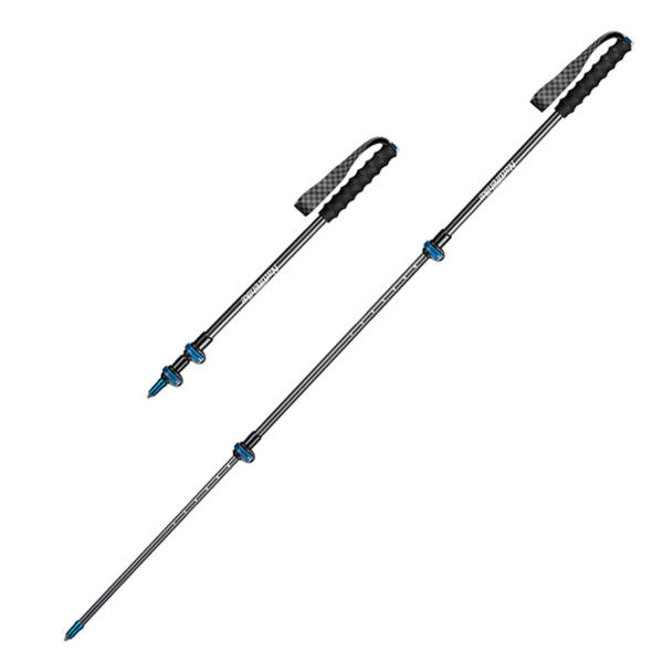 Naturehike  Serie-ST10 bastón de trekking de fibra de carbono ultraligero para exteriores, 3 secciones, portátil,
