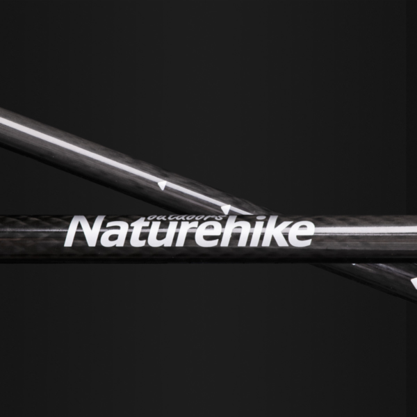 Naturehike  Serie-ST10 bastón de trekking de fibra de carbono ultraligero para exteriores, 3 secciones, portátil,