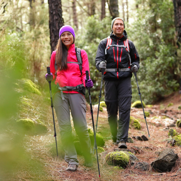Naturehike  Serie-ST10 bastón de trekking de fibra de carbono ultraligero para exteriores, 3 secciones, portátil,