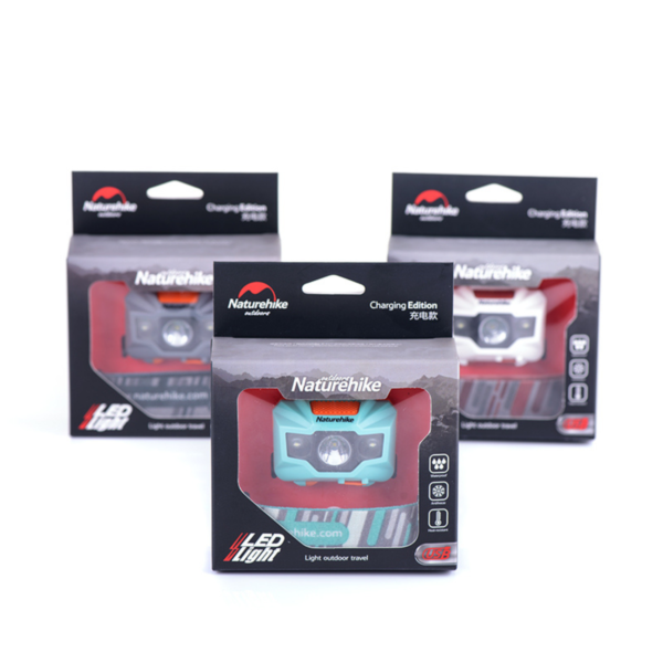 Naturehike Serie-TD-02 Faro ligero portátil, faro de la cabeza recargable, impermeable, para pesca al aire libre, Camping, senderismo, USB, ultraligero, 74g